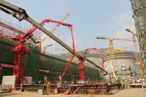 田灣核電6號機組常規島汽機運轉層混凝土澆筑完成